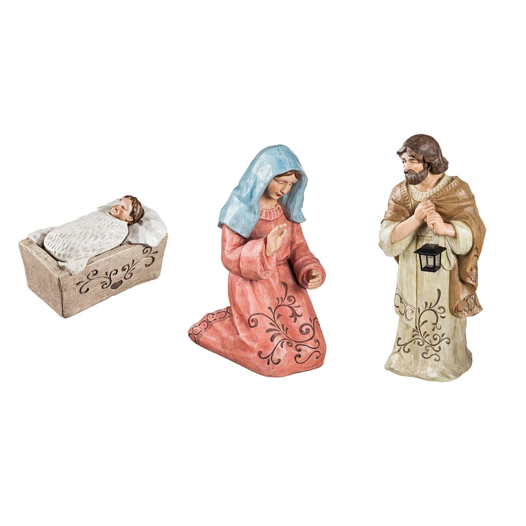 Statement Nativity Garden Statuary, Mary/Joseph/Jesus (Set of 3)