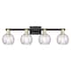 Option Black Antique Brass / Clear Water Glass
