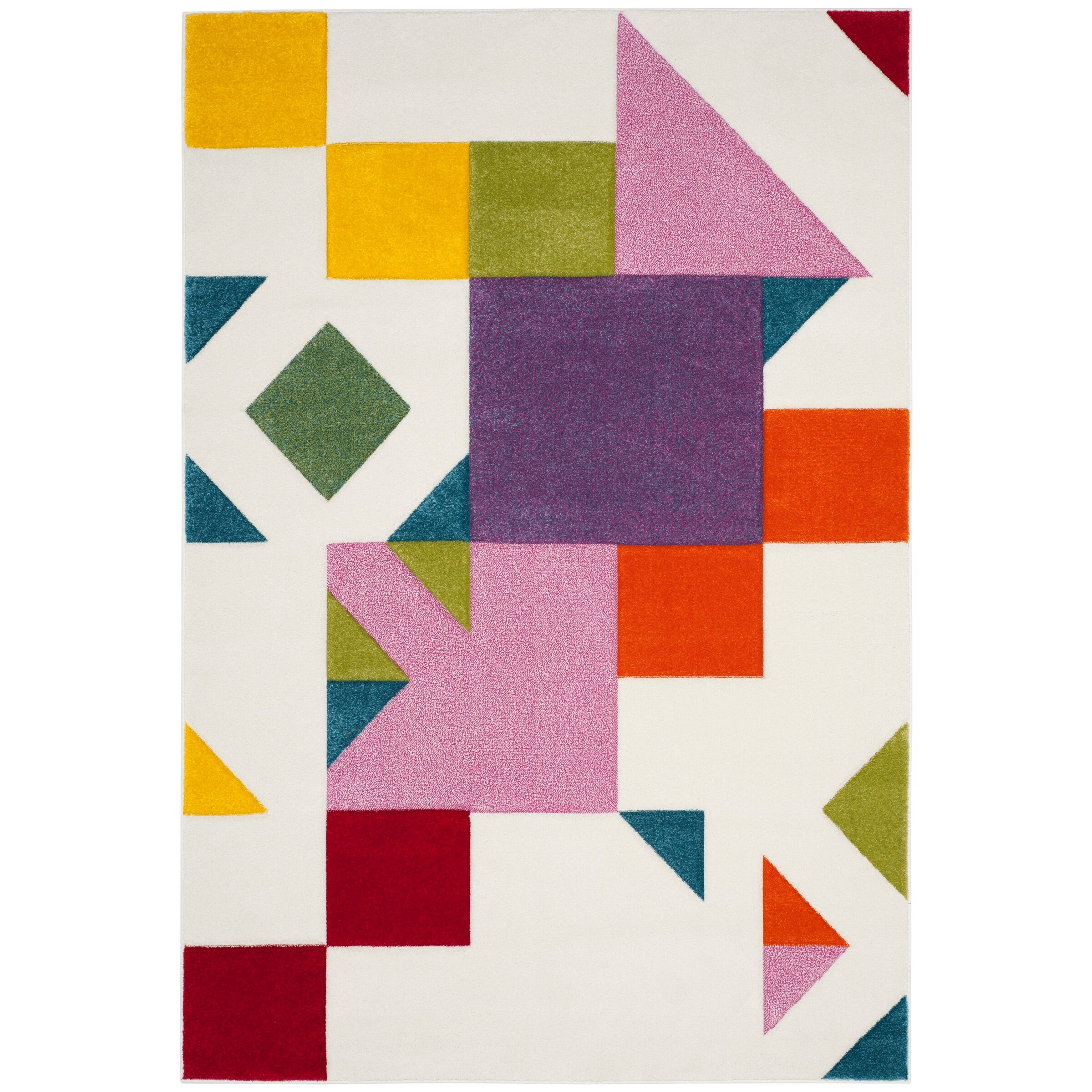2'3 x 4' SAFAVIEH Hollywood Collection HLW702A Mid-Century Modern Non-Shedding Living Room Bedroom Accent Rug Ivory Rose 2'3 x 4' SAFAVIEH Hollywood Collection HLW702A Mid-Century Modern Non-Shedding Living Room Bedroom Accent Rug Ivory Rose
