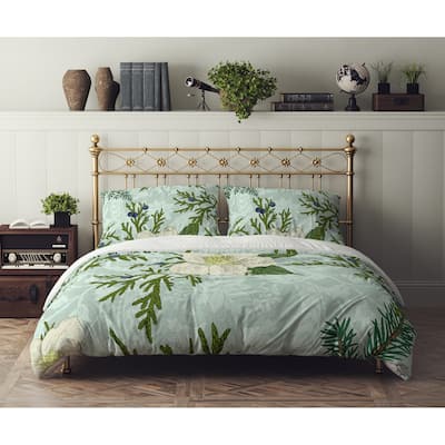 BOTANICAL WINTER MINT Comforter Set by Kavka Designs