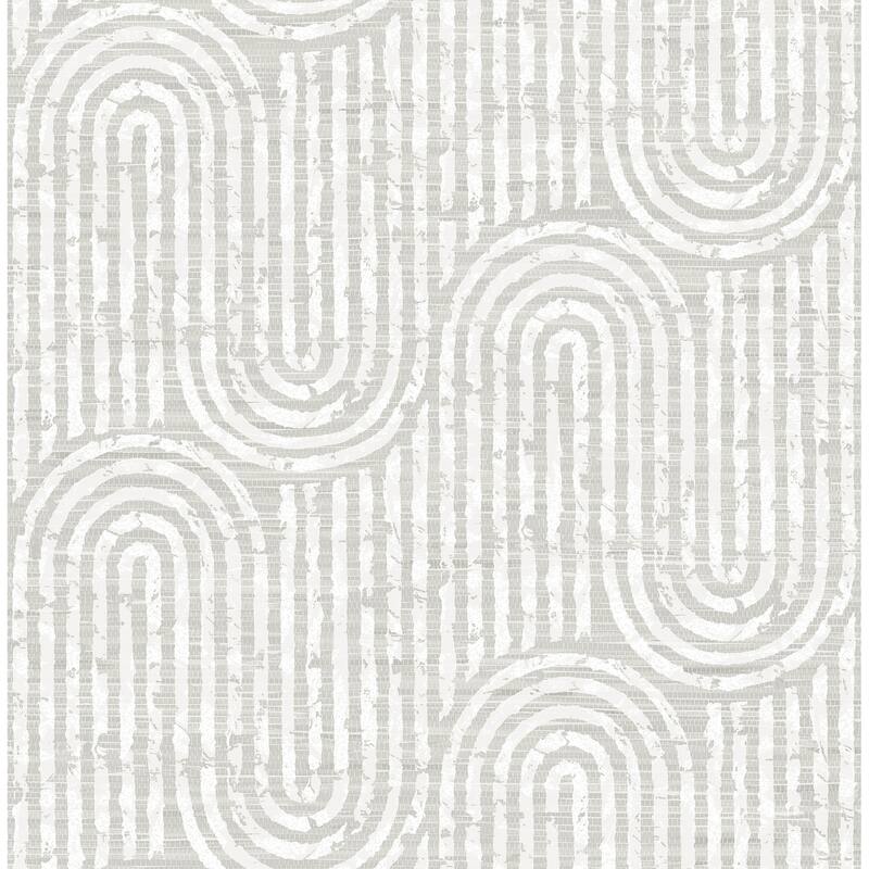 A-Street Prints Trippet Bone Zen Waves Wallpaper