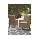 preview thumbnail 2 of 9, Beachcroft 7-piece Beige Outdoor Dining Set with 2 Armchairs