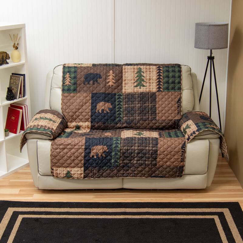 Donna Sharp Brown Bear Cabin Polyester Furniture Covers