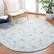 preview thumbnail 11 of 62, SAFAVIEH Handmade Metro Marcienne French Country Wool Rug 6' Round - Blue/Ivory - Round