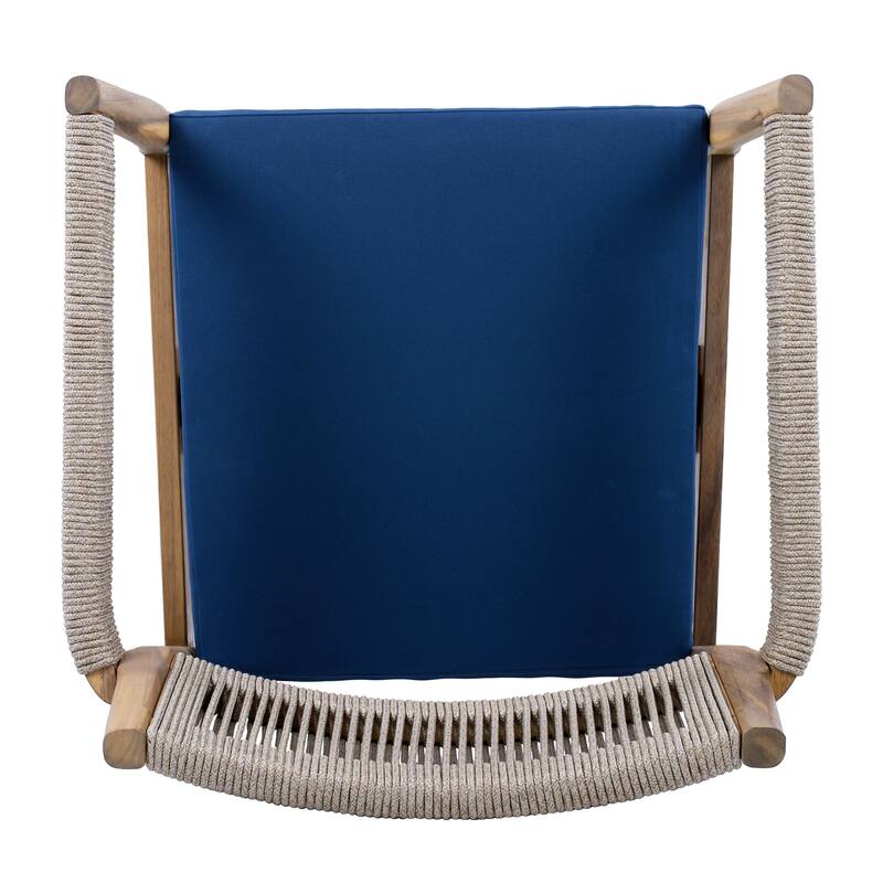Christopher Knight Home - Sable Acacia Wood Rope Outdoor Dining Chair Set