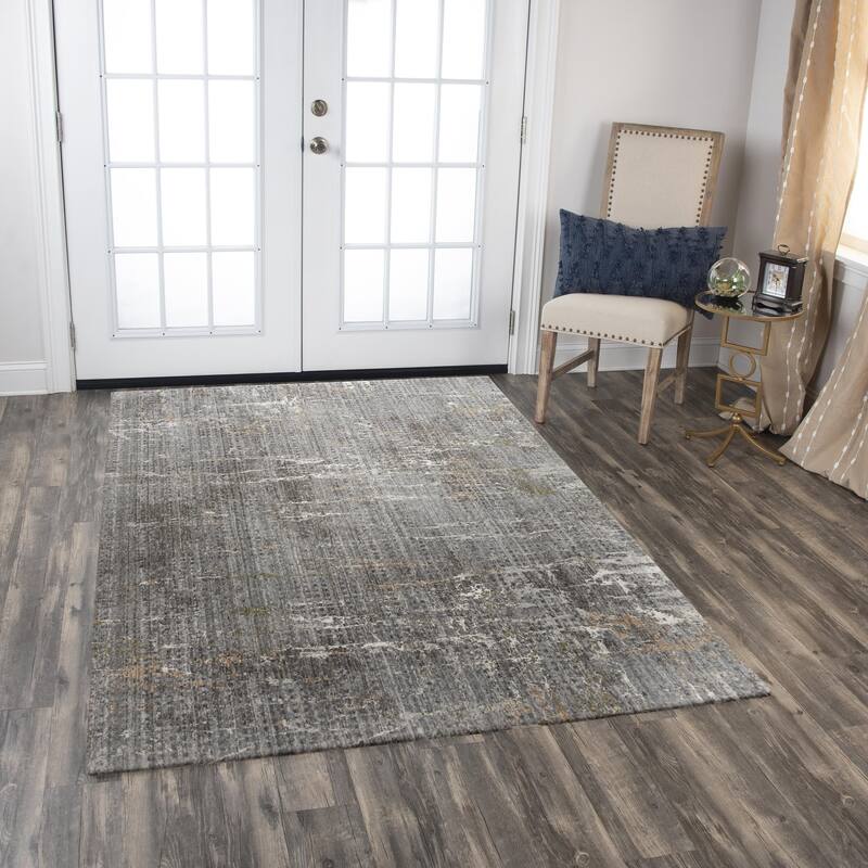 Alora Decor Cara Transitional Gray Recycled Polyester Area Rug