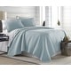 preview thumbnail 44 of 85, Oversized Solid 3-piece Quilt Set by Southshore Fine Linens Sky blue - Full - Queen