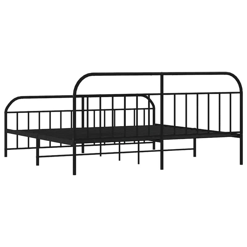 vidaXL 12 Inches Metal Bed Frame No Mattress