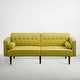 preview thumbnail 3 of 20, Modern Style Upholstered Velvet Sofa Couch for Living Room in Teal - 79'' W X 33'