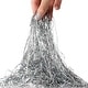 preview thumbnail 5 of 4, 1000ct Silver Tinsel Icicle Strands - 18" Christmas Decorations