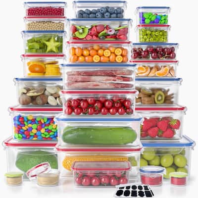 52-Piece Reusable Food Storage Containers