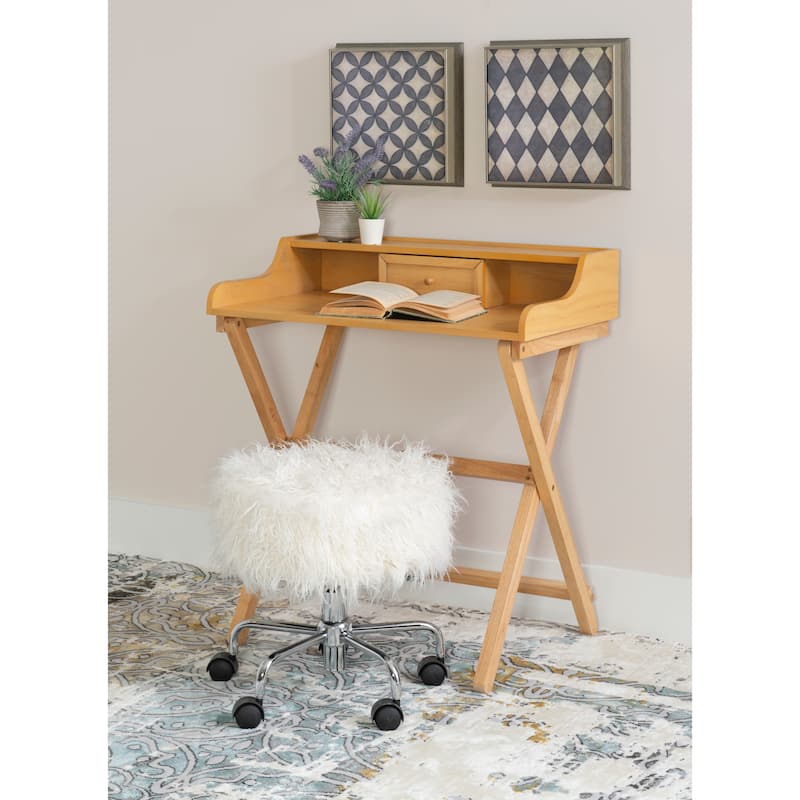Clover Solid Wood Folding Writing Desk