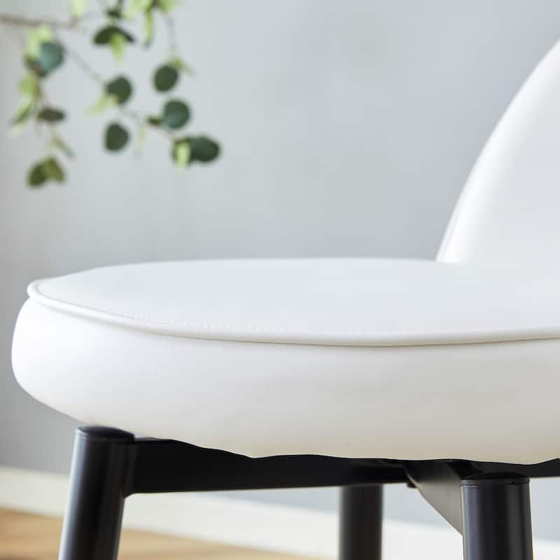 360°Rotatable Upholstered Bar Chair Side Chair Set Of 2
