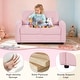 preview thumbnail 16 of 28, Gymax 2-Seat Kids Sofa Toddler Sofa Couch w/ Soft Teddy Fleece