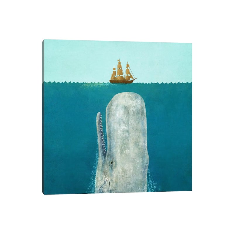 iCanvas "The Whale Square" by Terry Fan Canvas Print