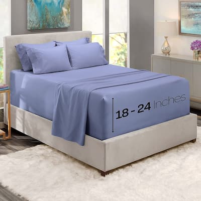Empyrean Bedding 18"-24" Extra Deep Pocket Sheets Set - Ultra Soft Luxury Bed Sheet Set