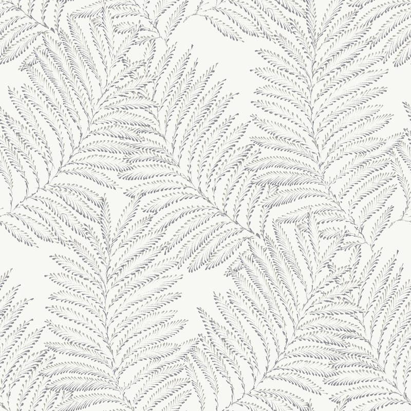 A-Street Prints Finnley Grey Inked Fern Wallpaper