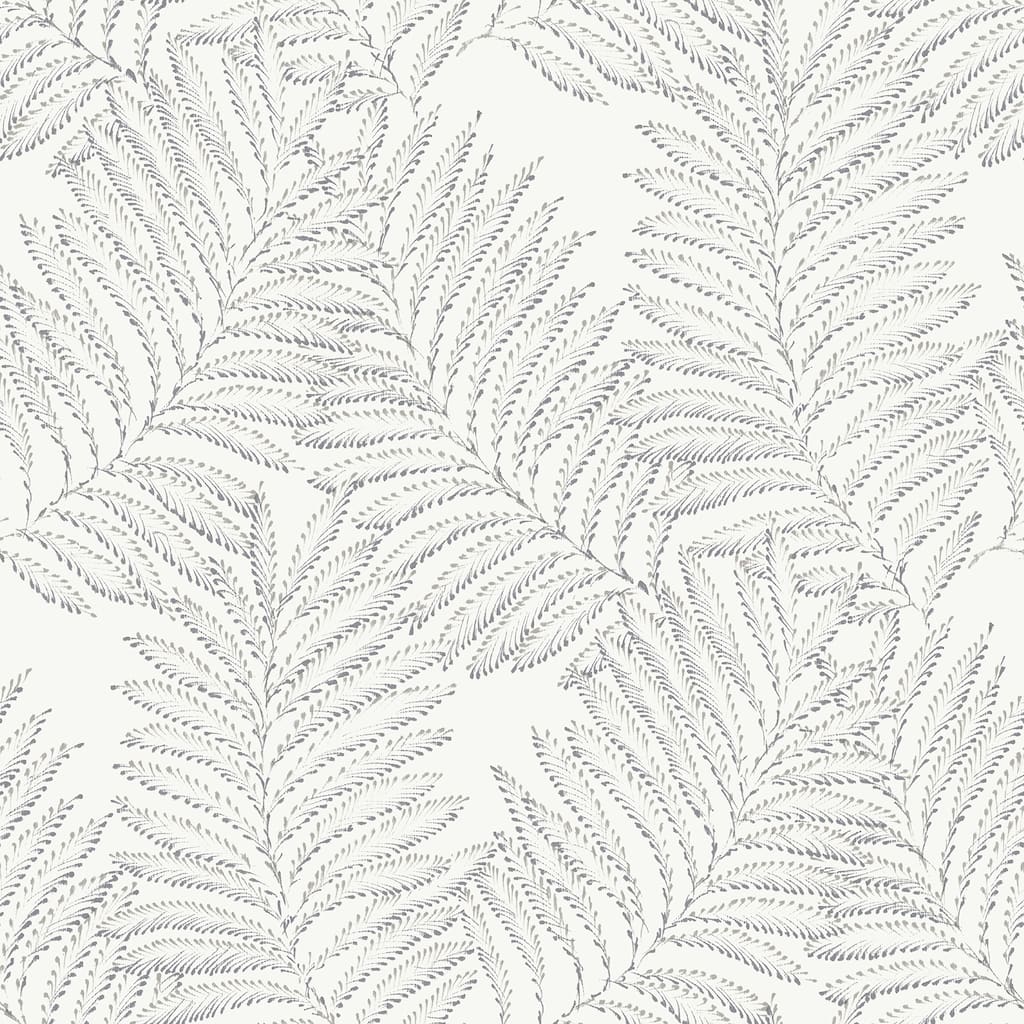 A-Street Prints Finnley Grey Inked Fern Wallpaper