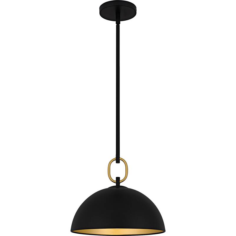 Cleo 1-Light Matte Black Pendant
