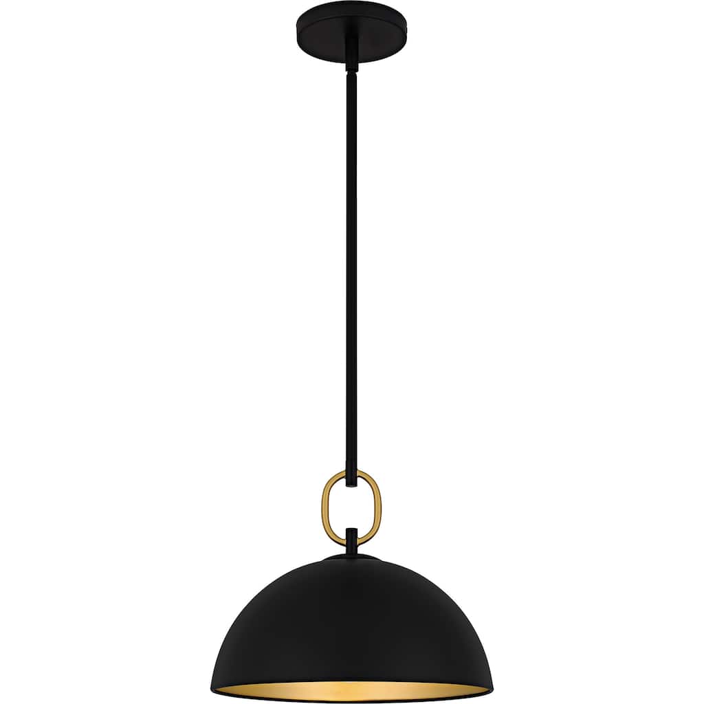 Cleo 1-Light Matte Black Pendant
