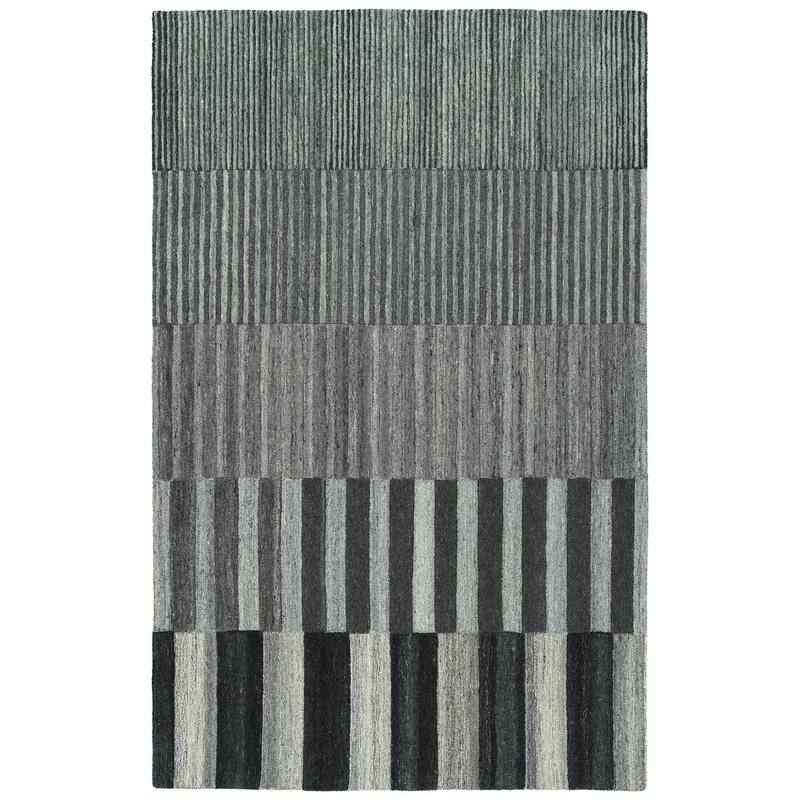 Alzada Charcoal Wool Hand Tufted Area Rug