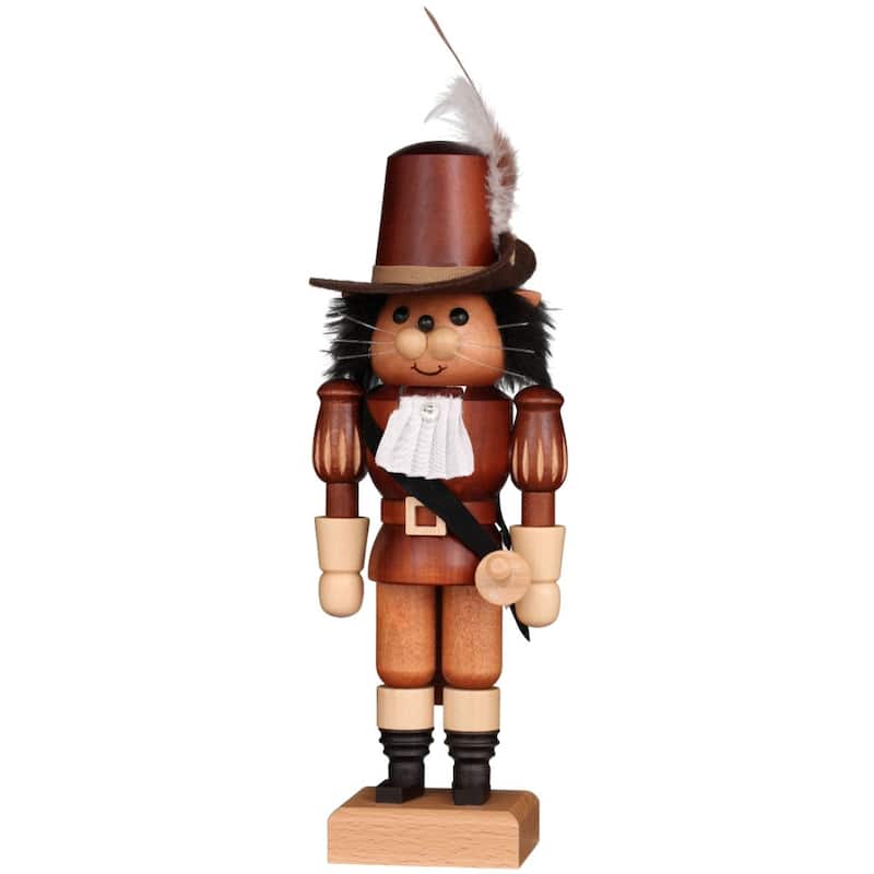 10.75" Christian Ulbricht Puss in Boots Christmas Nutcracker