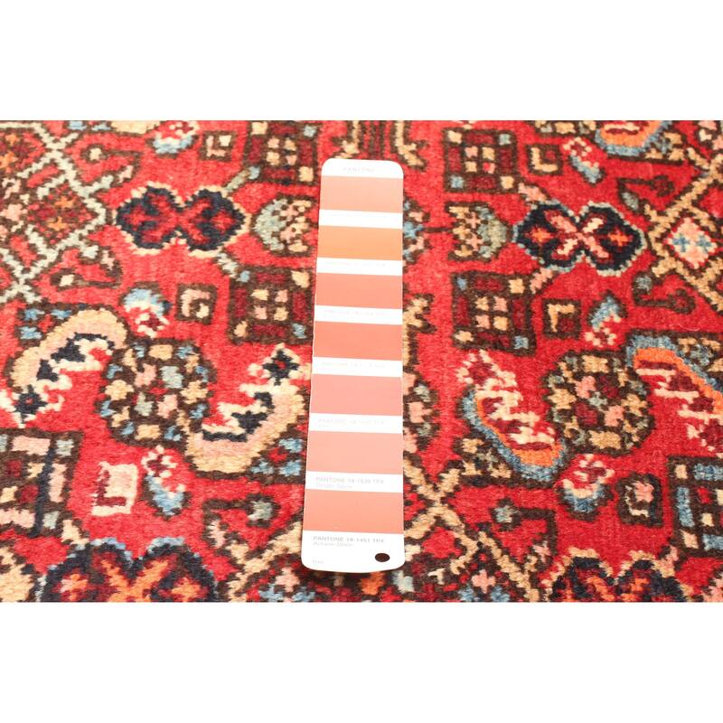 ECARPETGALLERY Hand-knotted Andelz Red Wool Rug - 2'7 x 10'10