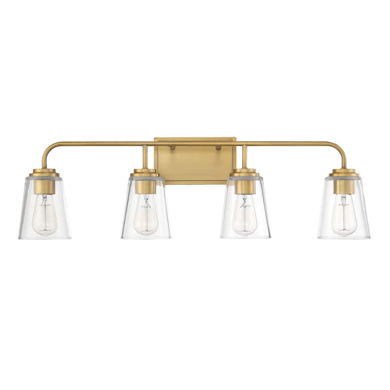 Meridian M80045 4 Light 32" Wide Bathroom Vanity Light with Tapered