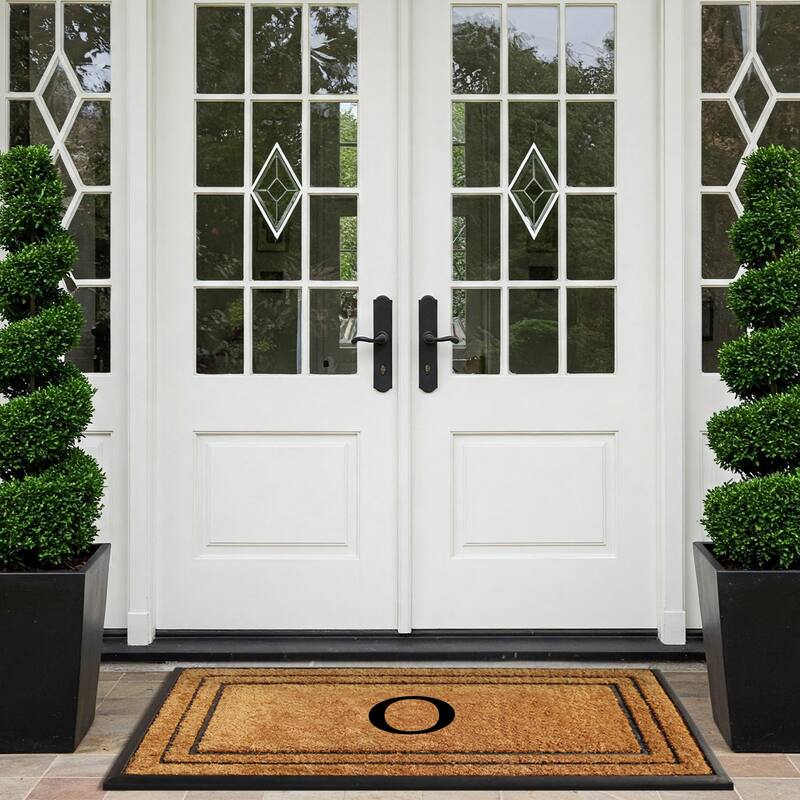 A1HC Natural Coir & Rubber Door Mat, Heavy Duty, Dirt Trapping, Long-Lasting Entrance Doormats,Thick & Durable Outdoor Entry Mat