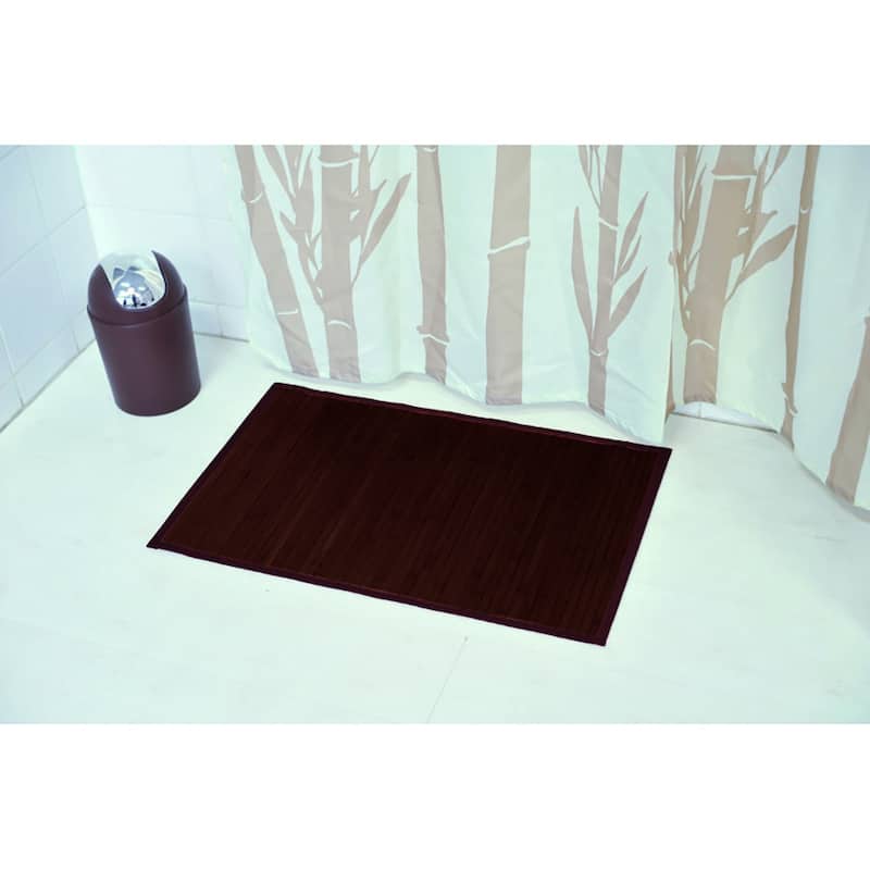 Bathroom Rug Bamboo Floor Mat 32"L x 20"W