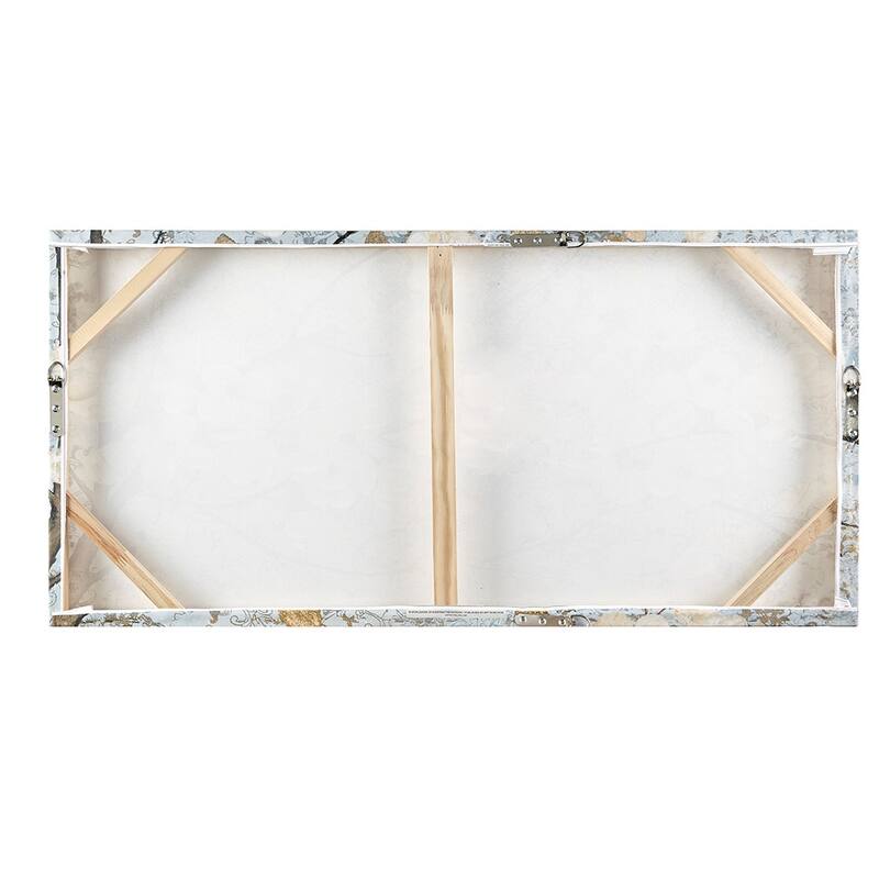 Gracie Mills Louise Tranquil Sorbet Sky Gel Coat Canvas