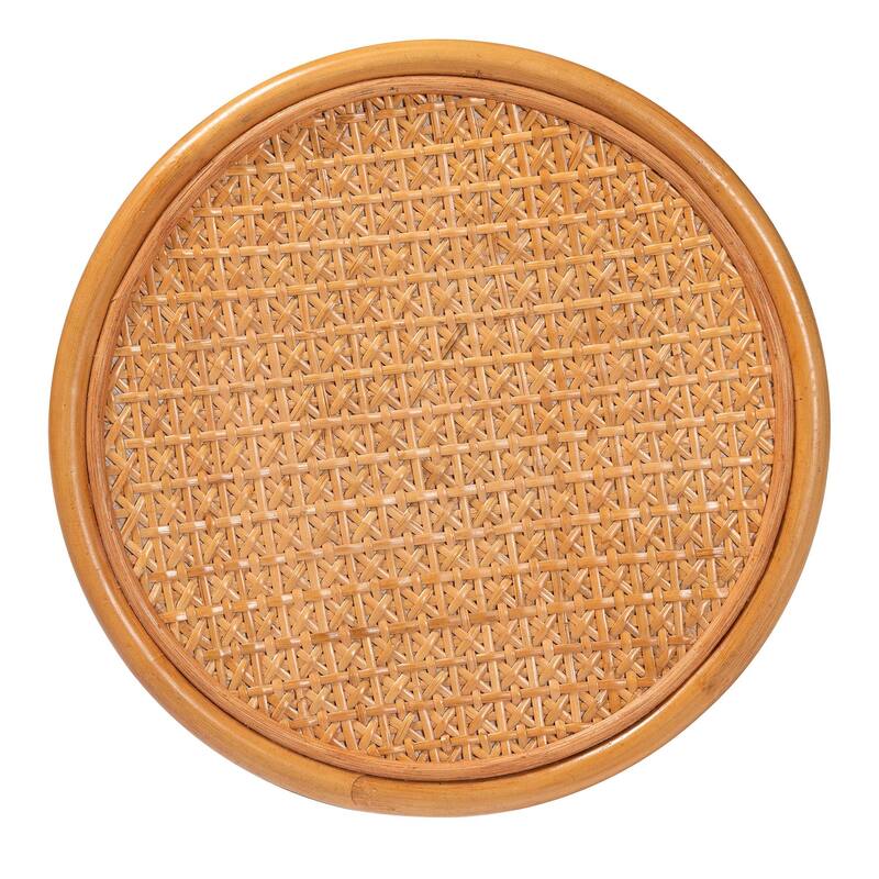 Eldon Bohemian Honey Rattan 2-Piece Nesting End Table Set