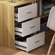 preview thumbnail 8 of 62, L-shaped executive desk With 3 Drawers for Home and Office