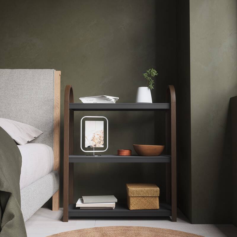 Umbra 1016838 Bellwood 28" Wide 3 Shelf Wood Shelving Unit