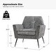 preview thumbnail 24 of 22, Silas Modern Armchair with Metal Legs by HULALA HOME