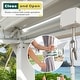 preview thumbnail 124 of 188, EROMMY Outdoor Louvered Pergola Gazebo with Adjustable Aluminum Rainproof Roof