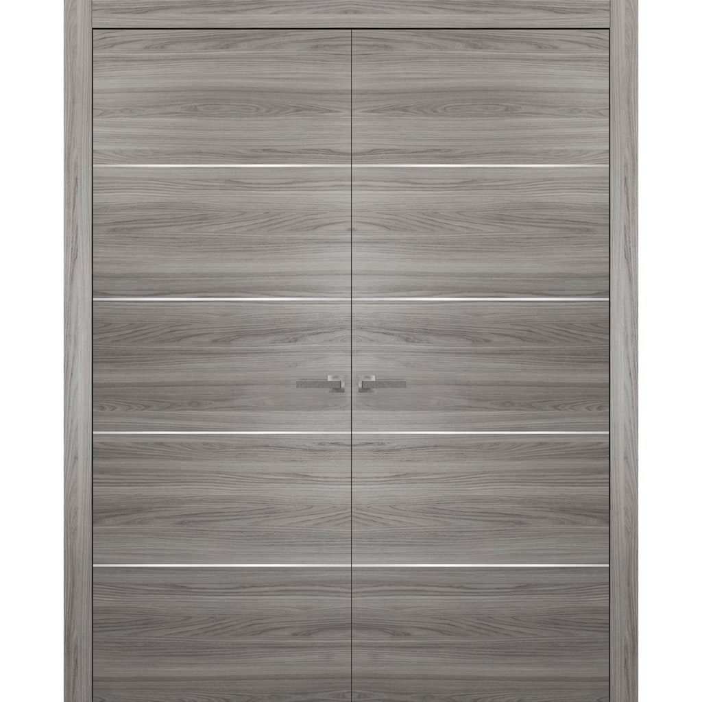 Grey Modern French DoorsMoldings / Planum 0020 Ginger Ash