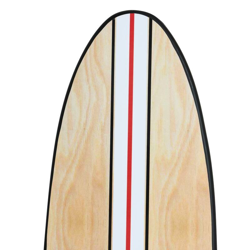 Lacquered Wood Surfboard Wall Décor (Hangs Vertical or Horizontal)