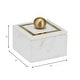preview thumbnail 4 of 48, Marble Decorative Storage Box with Lid and Gold Accent Handle