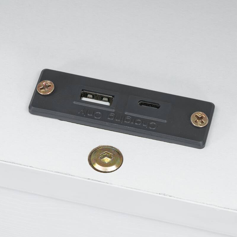 Multi-Functional Twin Daybed with Storage, Trundle, Desk, and USB Charging Station, White