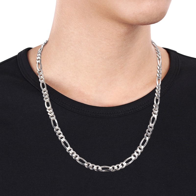 Miadora Sterling Silver Figaro Necklace