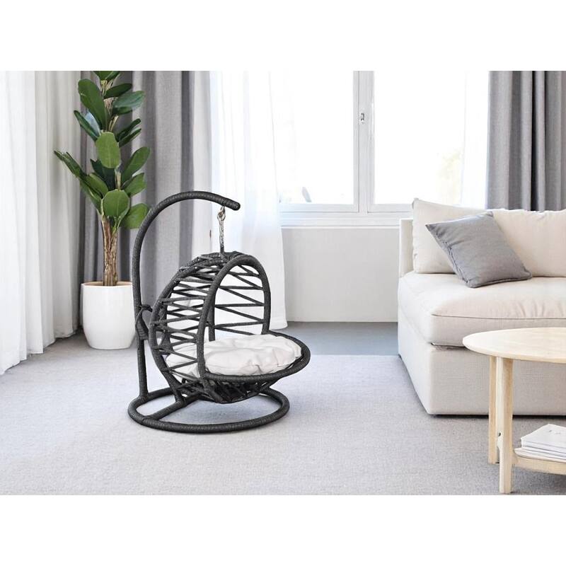 Hazal Swinging Hammock Cat or Small Dogs Petbed with Cushions, Black or White