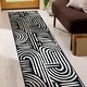 preview thumbnail 16 of 19, Contemporary Lines Area Rug 2' 3" x 8'