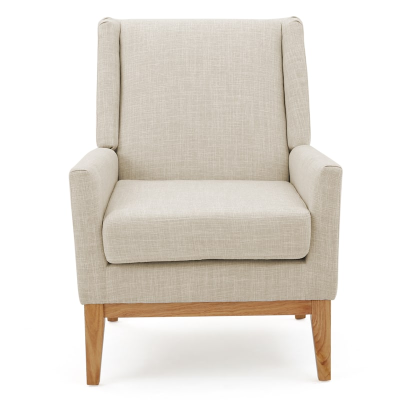Aurla Mid-century Upholstered Accent Chair by Christopher Knight Home - 27.50" L x 28.50" W x 36.50" H