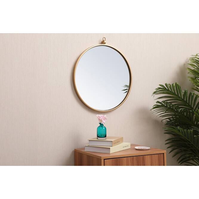 Elegant Lighting Eternity 18" Diameter Circular Beveled Metal Framed