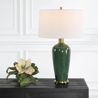 Mottled Ceramic Base Table Lamp - 29"
