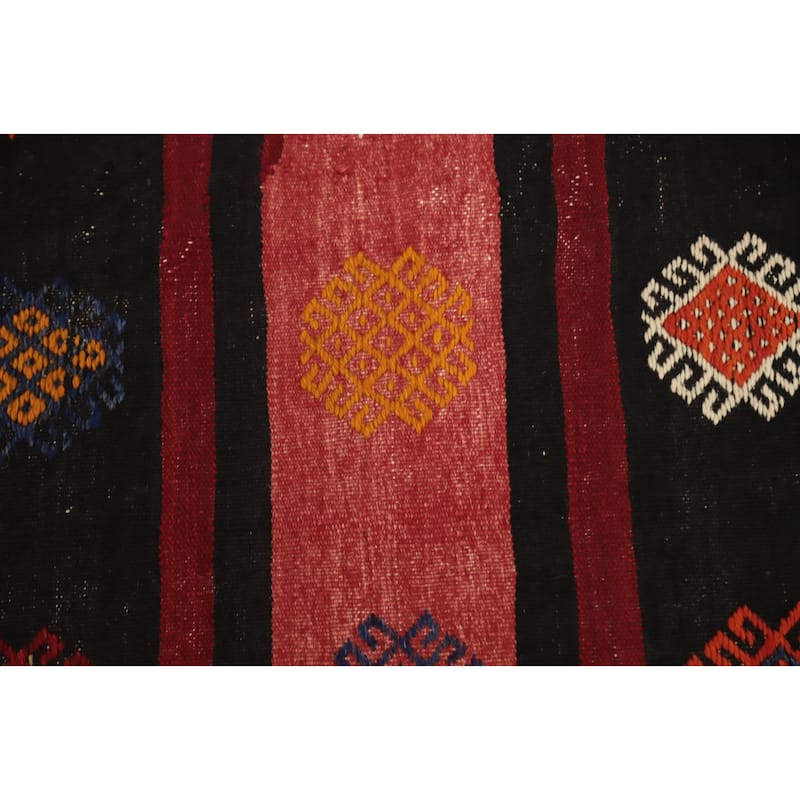 Hand Woven Oriental 100% Wool Carpet Southwestern Tribal Red Kilim Area Rug - 10' 0'' X 6' 0''