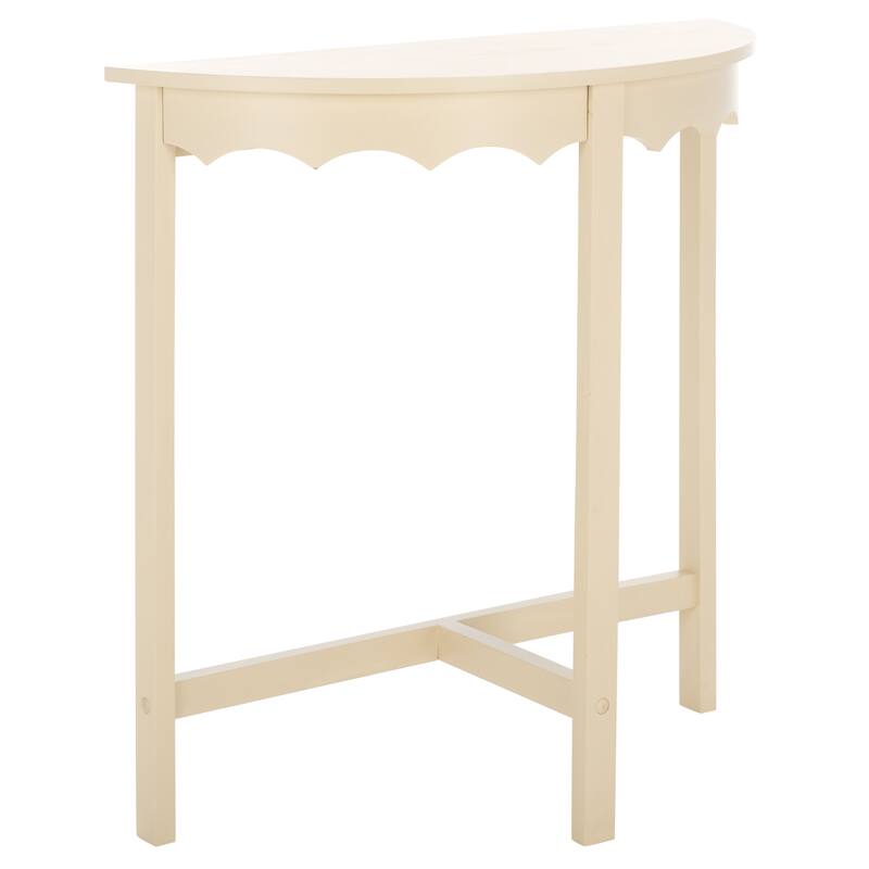 SAFAVIEH Home Seraphina Half Round Console - 32"W x 13"D x 32"H