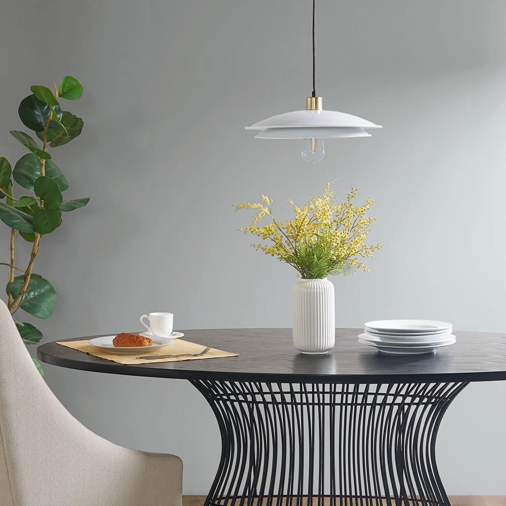 2-Tier Layered Shade Pendant for livingroom,bedroom,and dining room