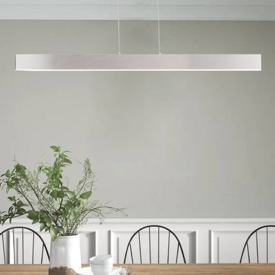 1-Light Metal Linear Minimalistic Pendant - 47.6"x4.3"x74.8"